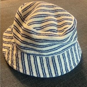 Janie and Jack Striped Terry Bucket Hat